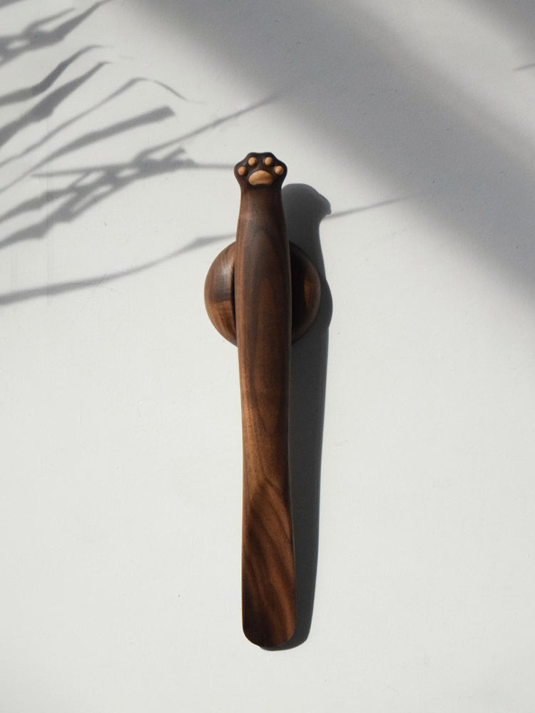 Wood Wall-Mounted Shoehorn