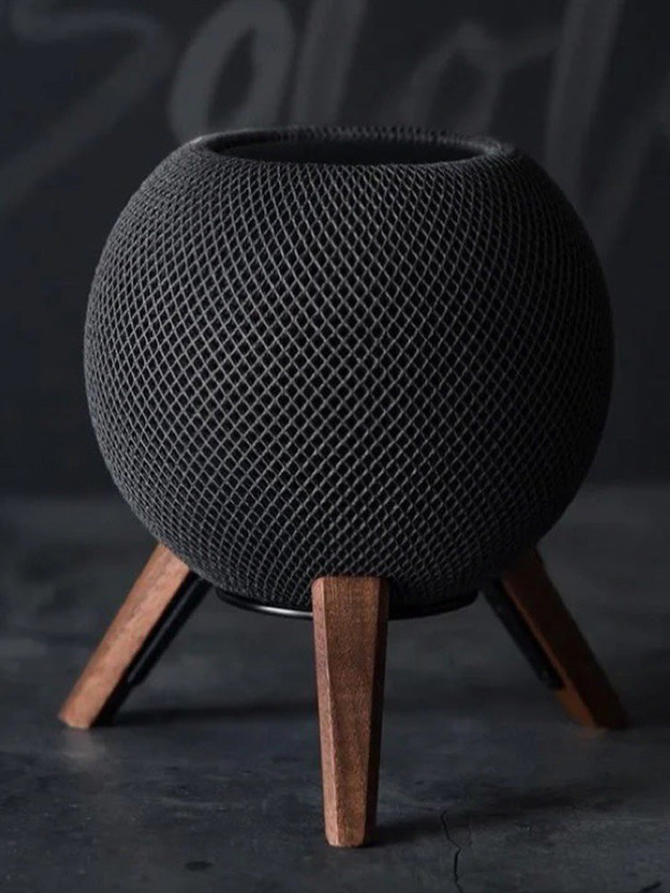 Homepodmini Stand [Black Walnut Legs + Black Metal Head]