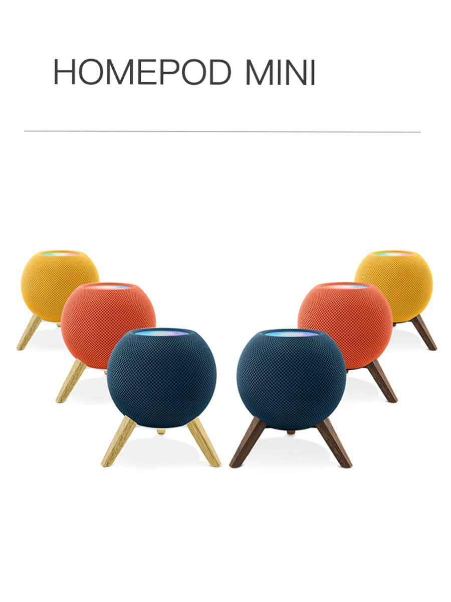 Homepodmini Stand [White Oak Legs + Yellow Metal Head]