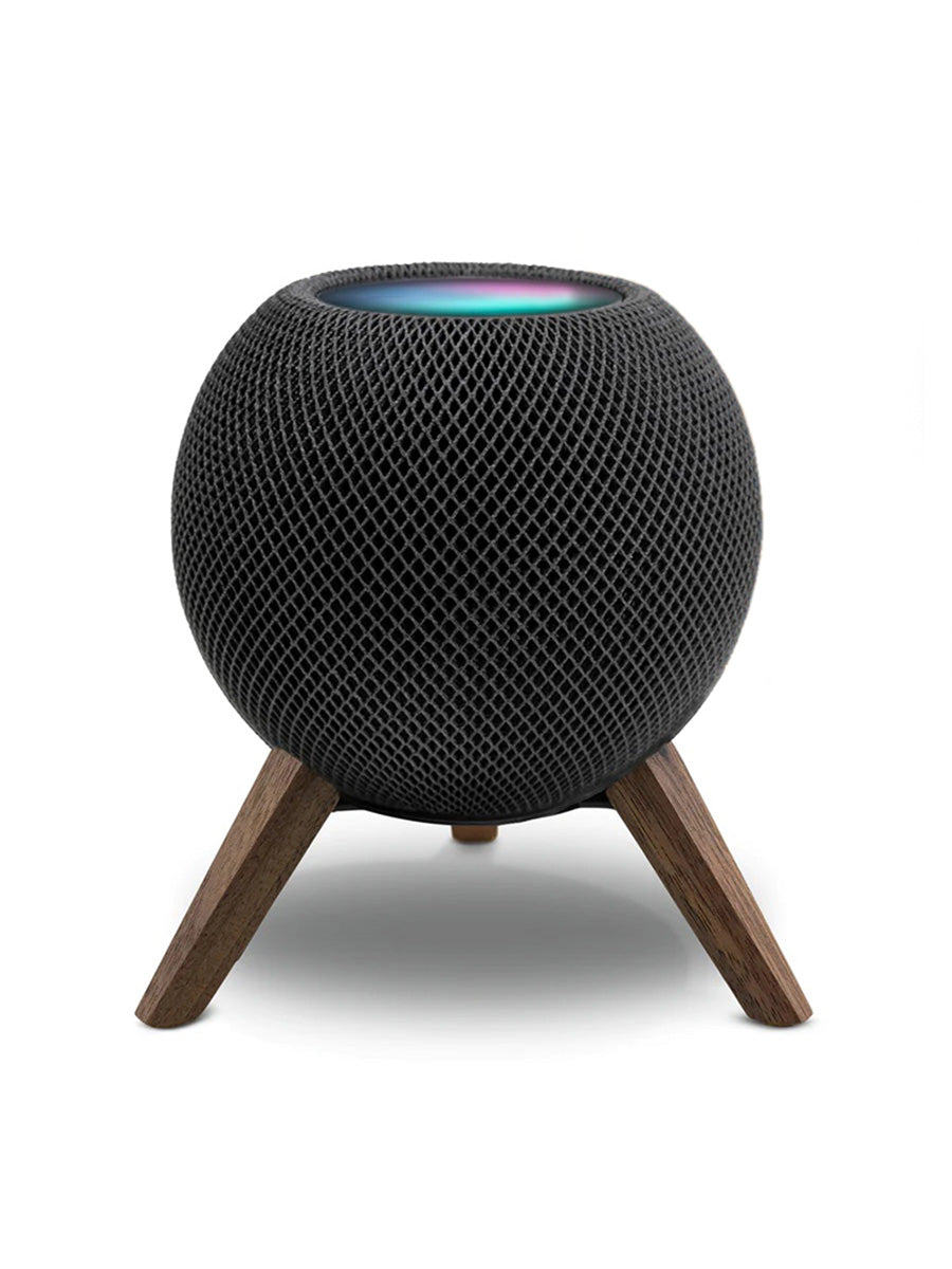 Homepodmini Stand [Black Walnut Legs + Black Metal Head]