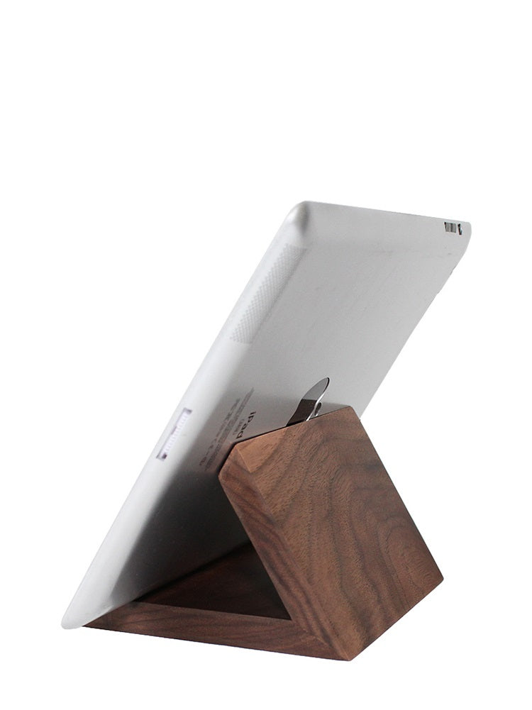 Solid wood mobile & tablet stand [Walnut]