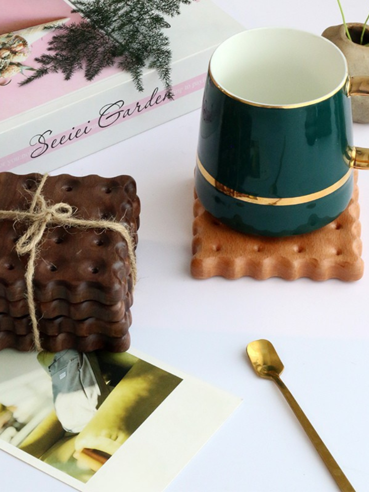Biscuit Wood Coaster