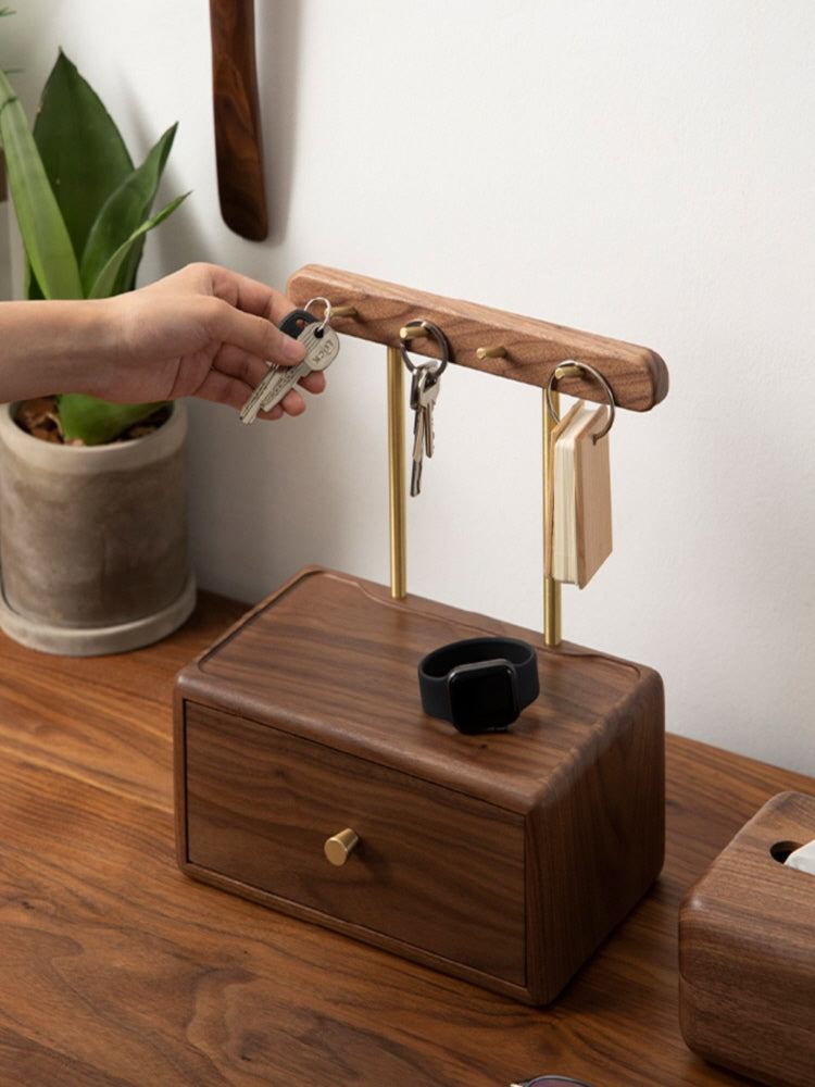 Elegance Entry Wooden Key Shelf Decor