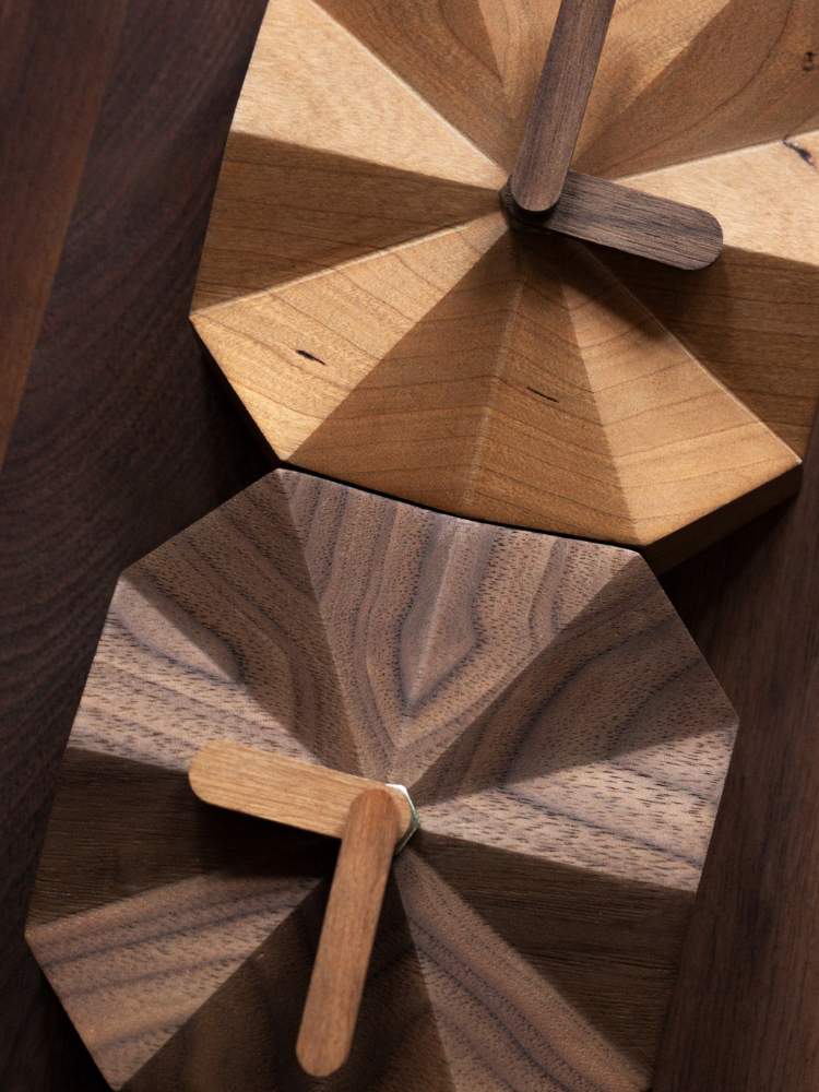 Geometric Wood Clock