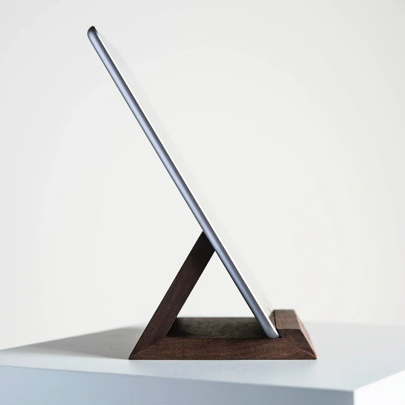 Solid wood mobile & tablet stand [Rubberwood]