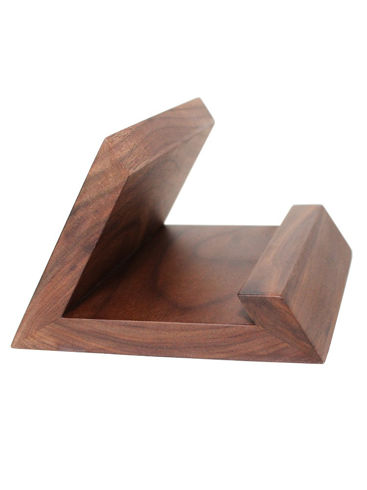 Solid wood mobile & tablet stand [Walnut]