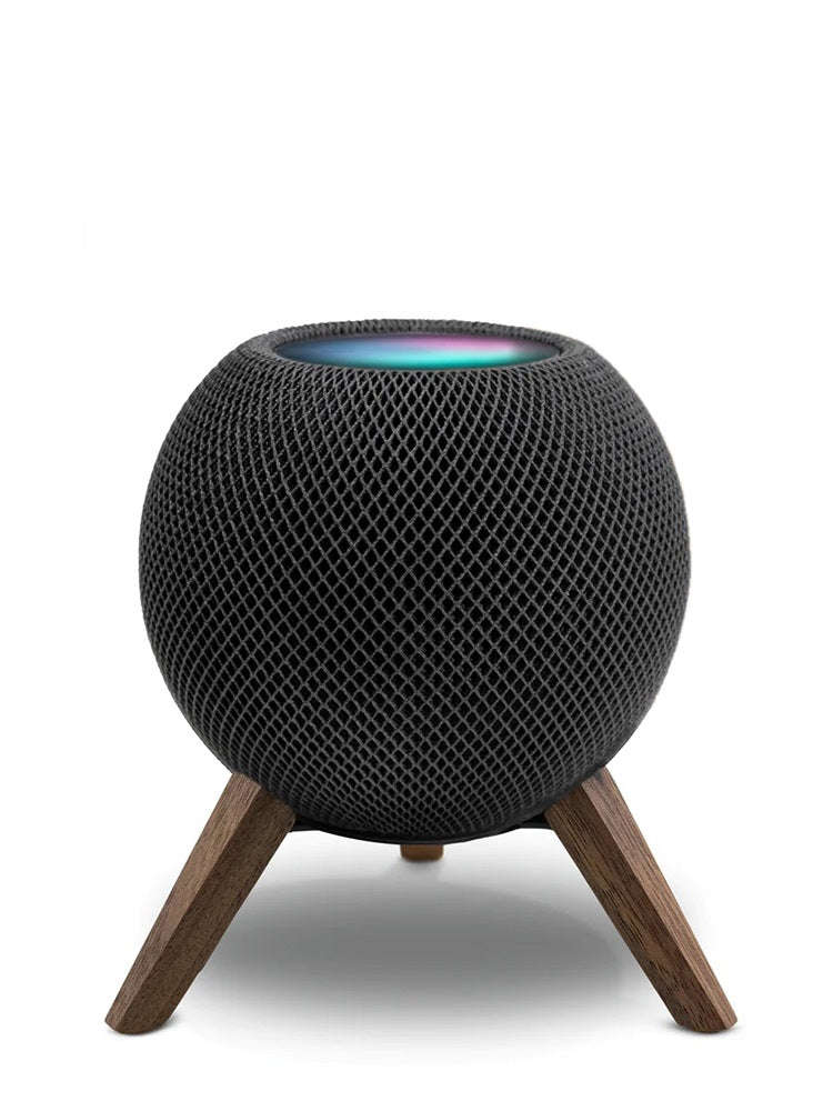 Homepodmini Stand [Black Walnut Legs + Black Metal Head]