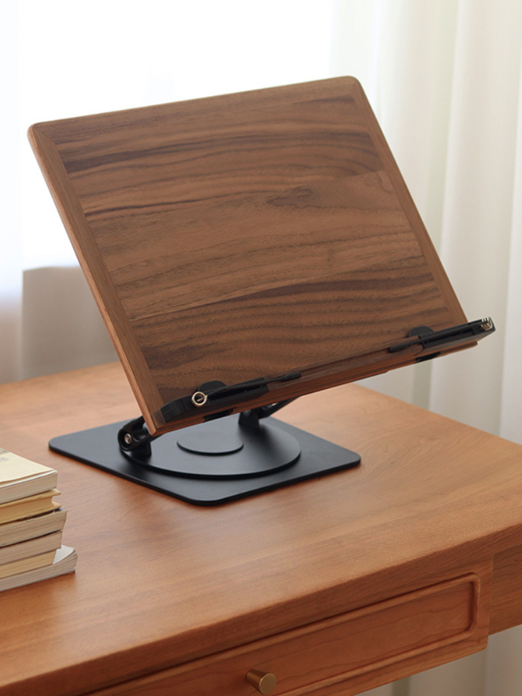 Refined Adjustable Wooden Desktop Reading Rack